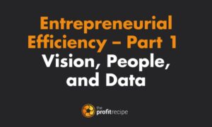 Entrepreneurial Efficiency – Part 1: Vision, People, and Data